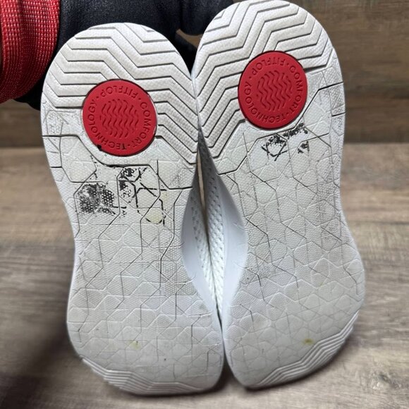 FitFlop Airmesh Urban White Nylon Ballerina Shoes Women's Size 7.5 - Picture 4 of 7